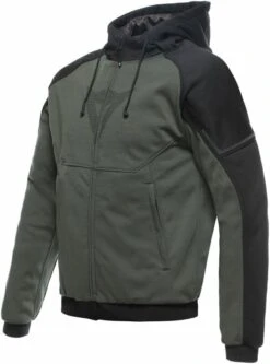 Dainese Daemon-X Safety Hoodie Full Zip Green/Black 52 Hoody